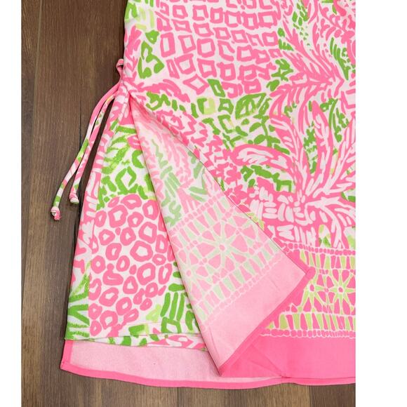 Lilly Pulitzer Donna Romper Dress Pink Sunset Home Slice Size 10 - Picture 4 of 11